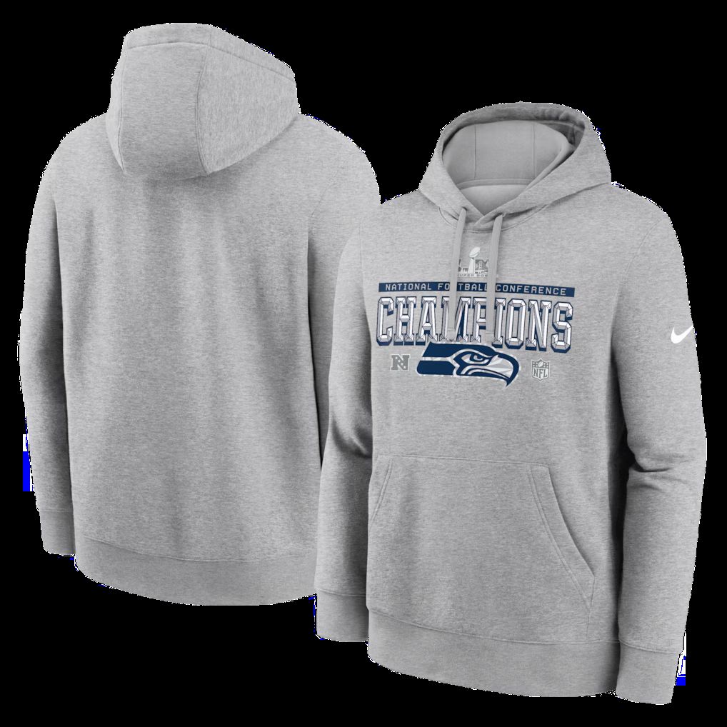 Men 2026 NFL Seattle Seahawks hoodie grey 0017->seattle seahawks->NFL Jersey
